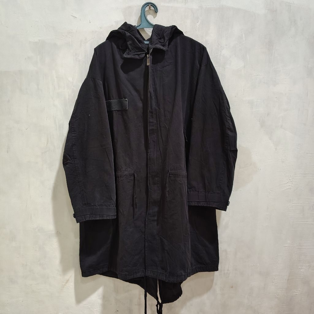 Jaket Parka Fishtail FullBlack No Brand Second not nike