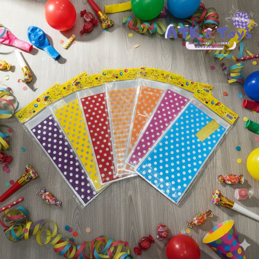 Plastik Snack Ulang Tahun /  Plastik Ultah / Plastik Souvenir / Kantong Ikat Plastik Ulang Tahun