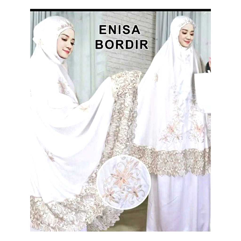 MUKENA DEWASA ENISA LUNA MAYA RENDA BORDIR MEWAH