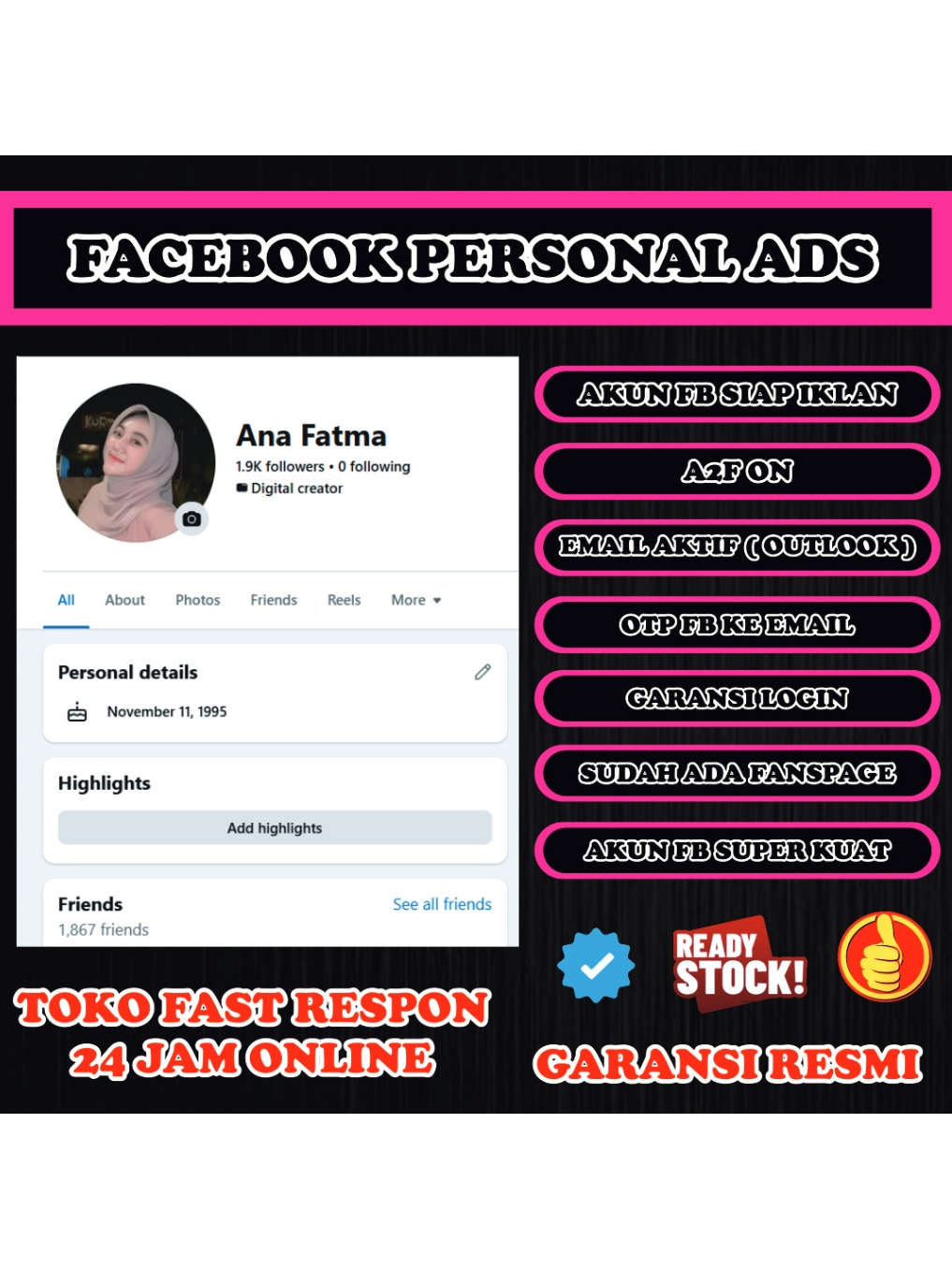 FB ADS Bergaransi Akuniklanfb Siap Iklan Facebook Rawatan