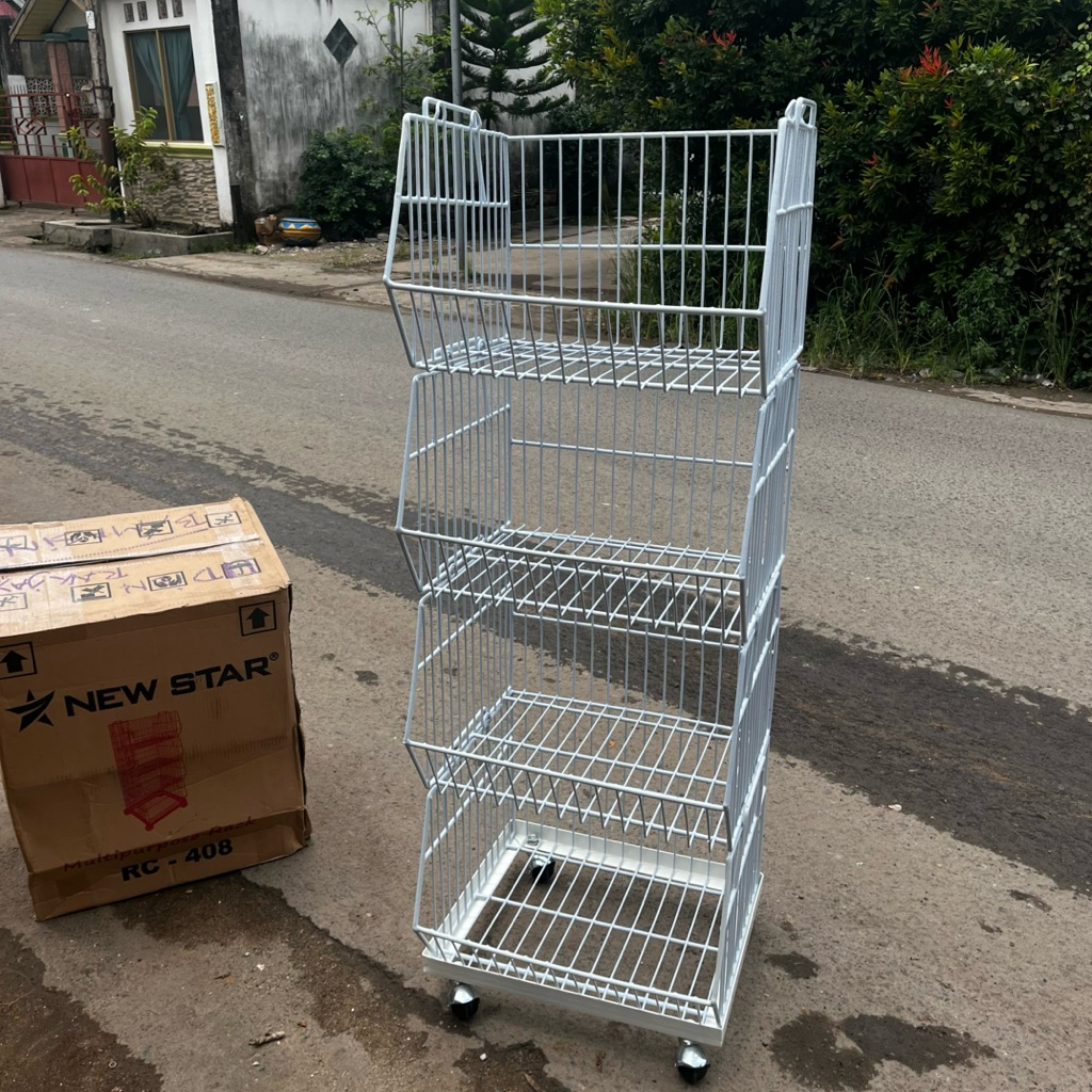 Rak ciki roda / keranjang serbaguna 4 susun
