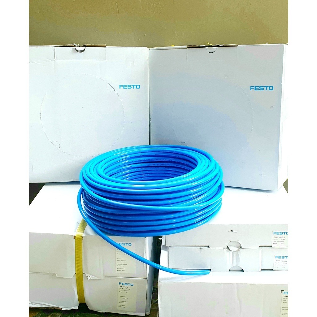 SELANG FESTO 6 mm / PUN-6 FESTO Hose PU FESTO Selang Polyurethane Plastic tubing 197384 PUN-H-6X1-TB