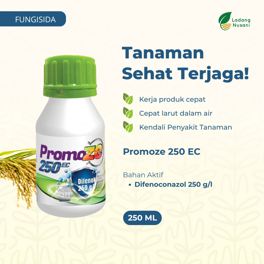 Mahakam PROMOZE 250 EC 250 ml – Fungisida Pestisida untuk Penyakit Tanaman Padi dan Jeruk