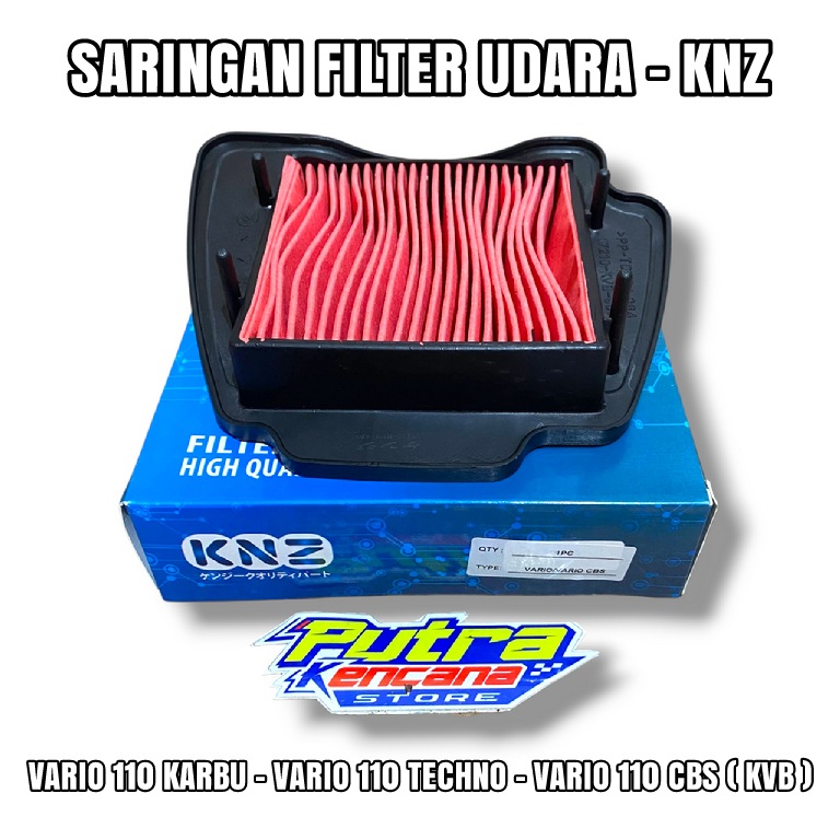 FILTER SARINGAN UDARA - VARIO 110 KARBU, VARIO 110 TECHNO, VARIO 110 CBS ( KVB ) - KNZ