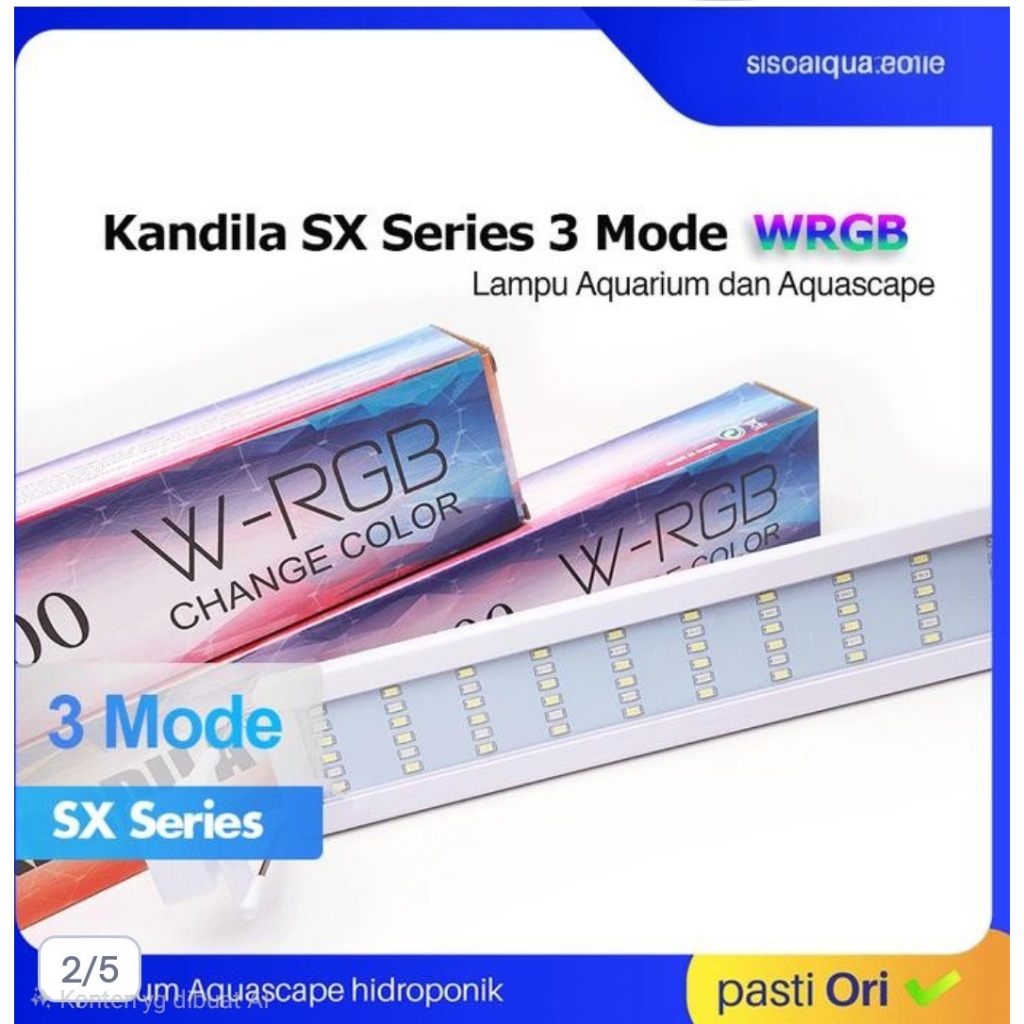 LAMPU KANDILA SX 3 MODE  SX-200-300-400-500-600-800-1000 LAMPU  GANTUNG AQUARIUM LOW WAT - SX-200