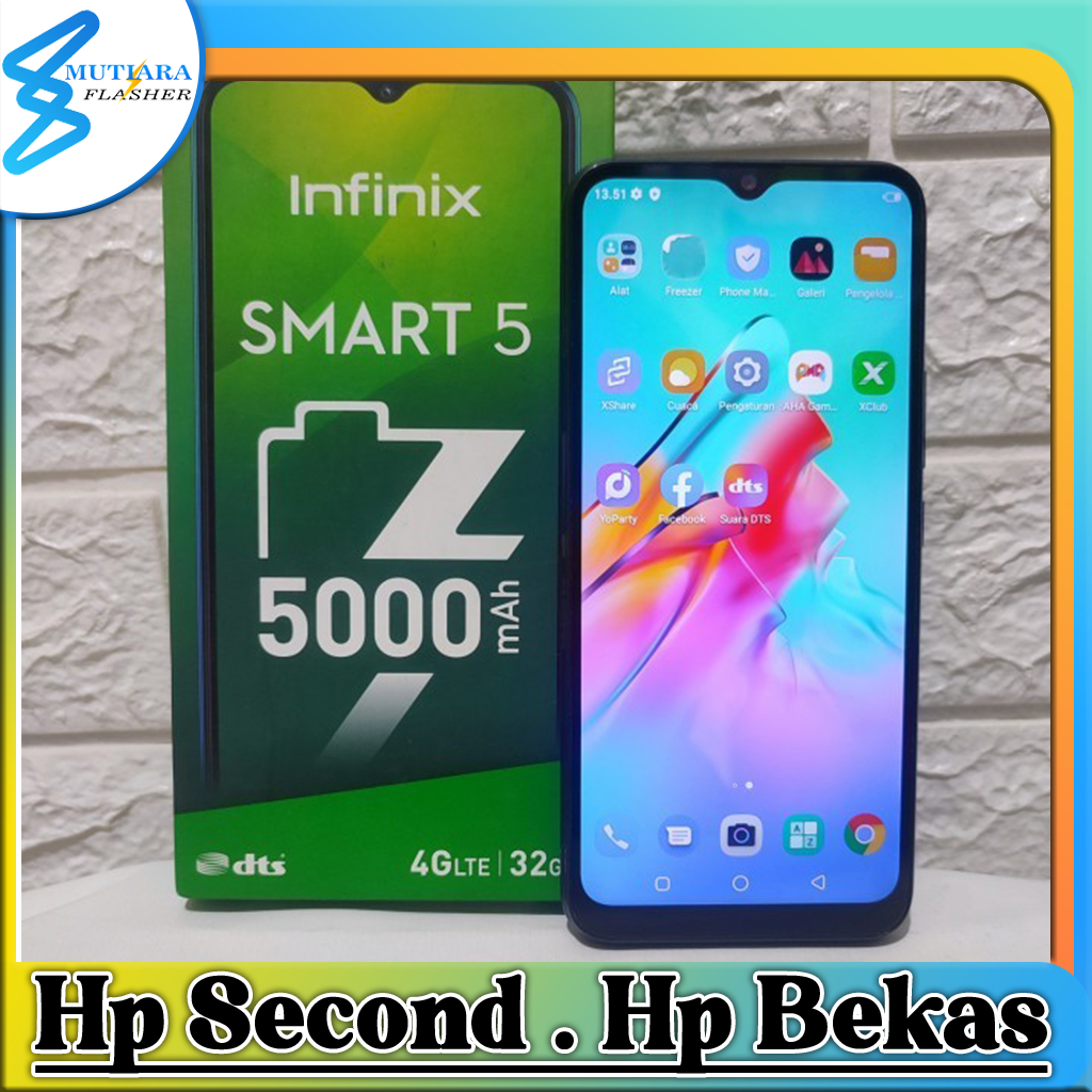 Infinix Smart 5 Ram 2/32GB | Ram 3/32GB | Ram 3/64GB Bekas Original Flasher Store