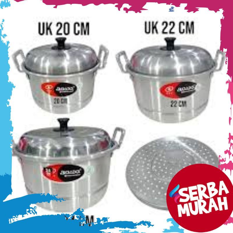 Jawa Dandang Soblok Alat Kukus 22cm 24cm 28cm