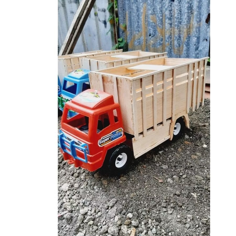 miniatur truk plastik variasi  bak triplek