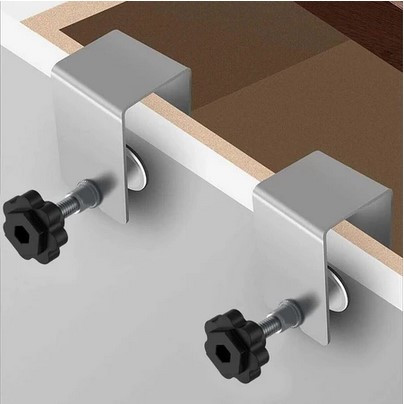 Klem U Penjepit Laci Drawer Klip Laci Besi Adjustable Klem / Klem Penjepit Laci Panel Kayu Klip Pema