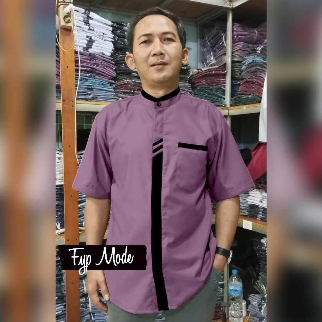 RAFFI- BAJU KOKO KURTA KATUN TOYOBO PREMIUM PRIA LENGAN PANJANG UKURAN M L XL XXL JUMBO ACARA LEBARA