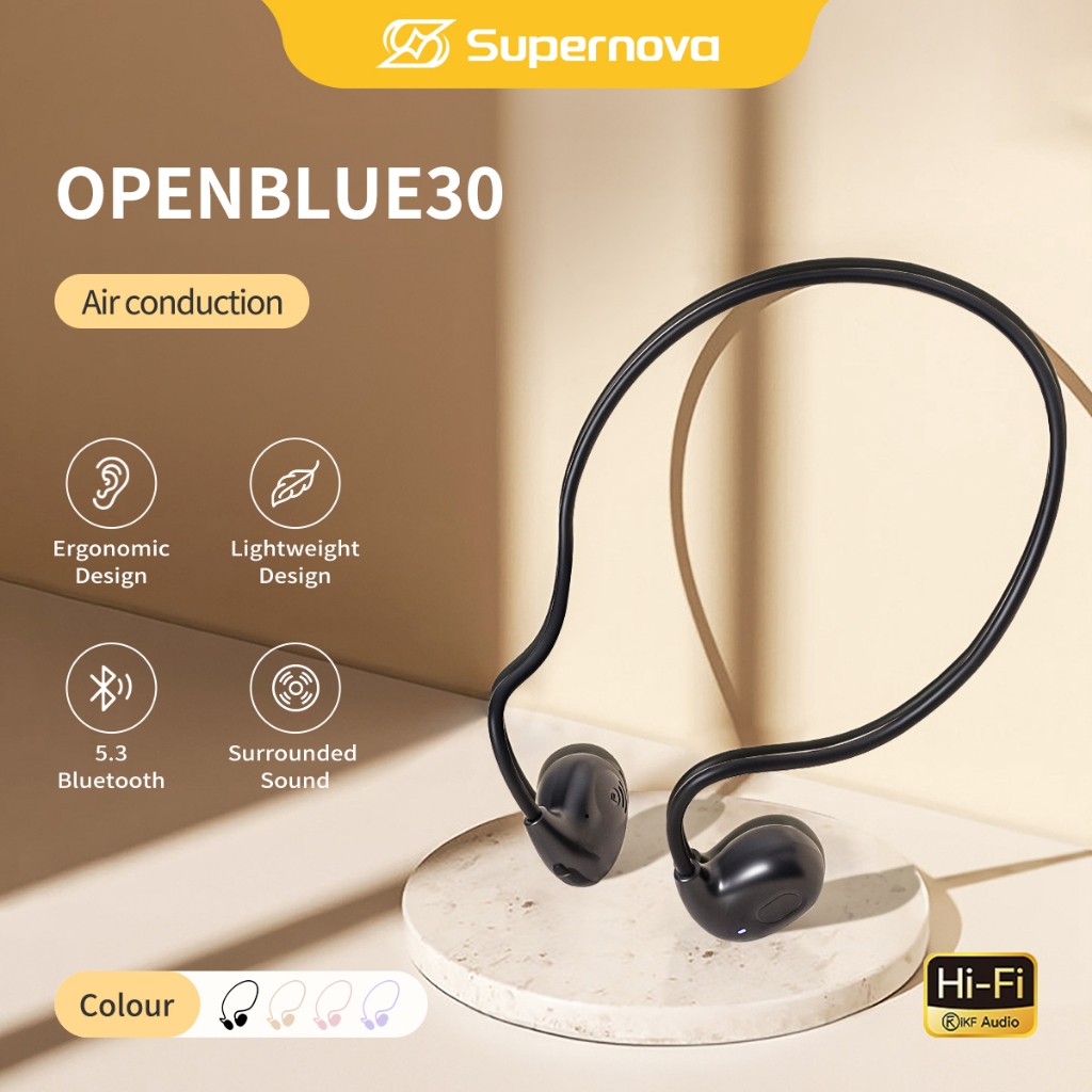 Supernova Air conduction Wireless Openblue30 OWS Open Ear Wireless Earphone TWS Bluetooth Earhook Or