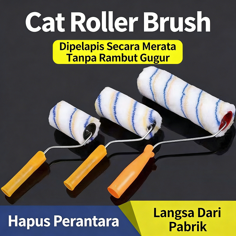 [COD] Kuas Roller Cat 4/6/8 Inch Kuas Cat Dinding Anti Rambut Gugur Kuas Cat Tembok Premium