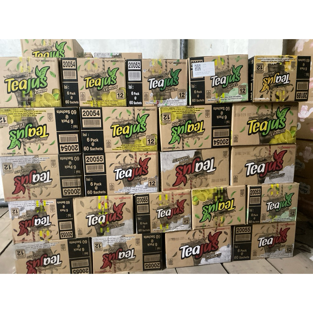 TEA JUS 1 DUS ISI 6 pak x 60 sachet (HARGA TERMURAH)