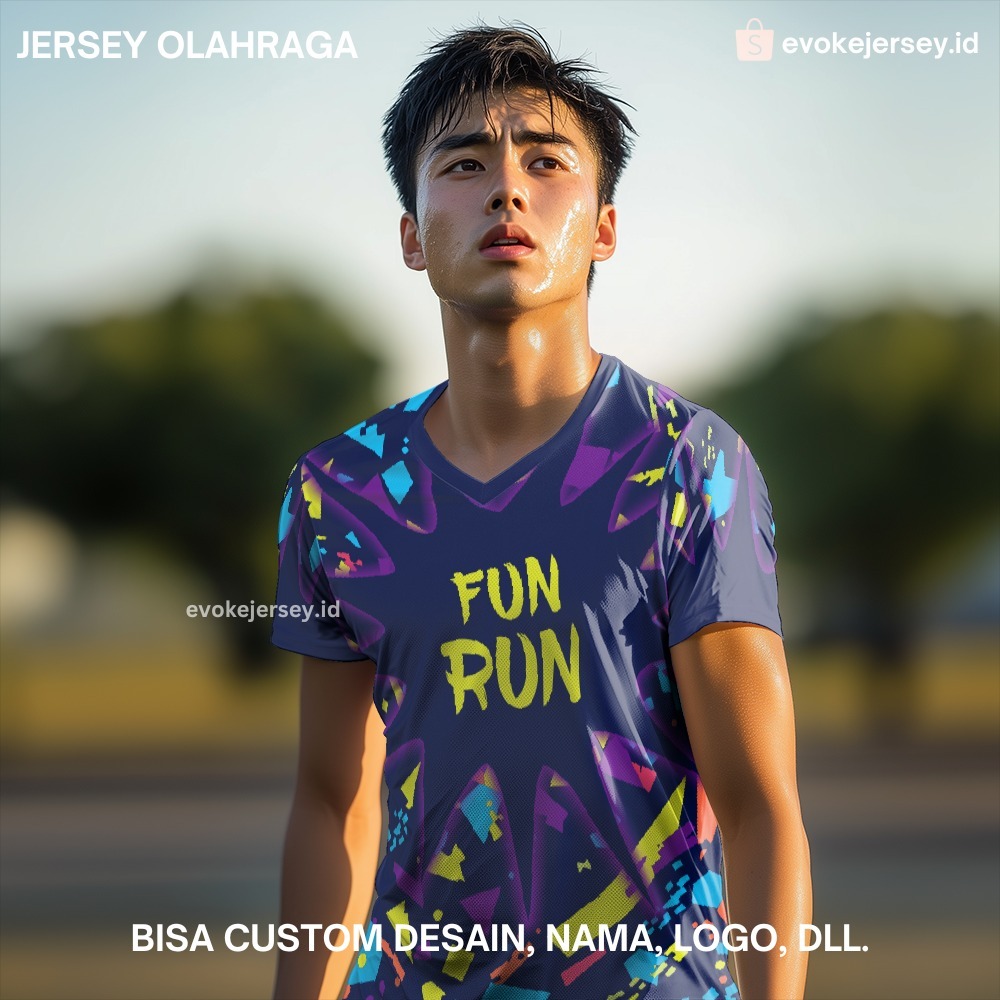 Kaos Jersey Fun Run Pelari Kalcer Dryfit Bisa Custom - 589