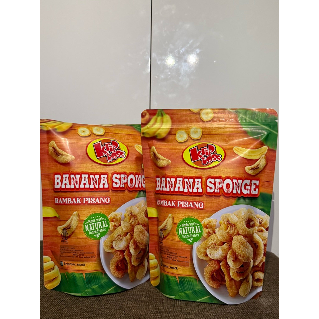 Kriptoss Banana Sponge  100 gram