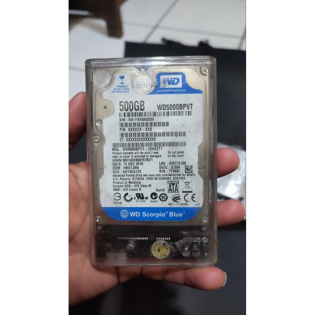 external hardisk 500GB second