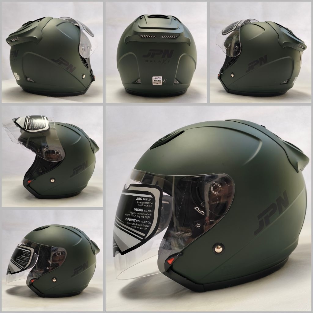 Helm Jpn Galaxy Warna Hijau Army Dop