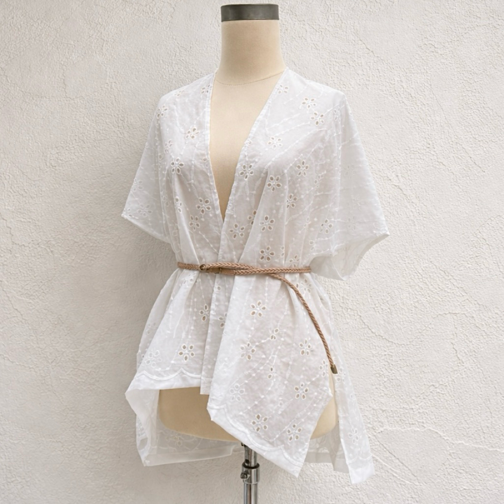 DASHA OUTER/ outer katun bolong/outer bordir/ baju atasan wanita bangkok outer bangkok