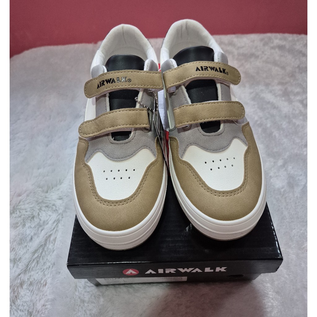 Airwalk Bellary JR White/Grey (Putih/Abu-abu) Original |Girls Kids Sneakers Shoes Airwalk Original