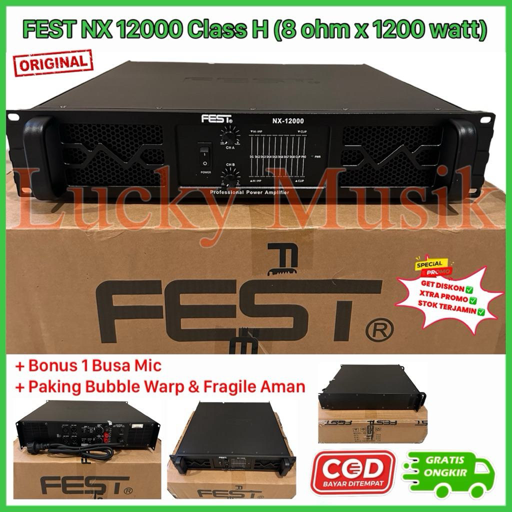 POWER AMPLIFIER FEST NX14000 NX 14000 ORIGINAL power nx 14000 ampli nx14000 ( Bisa COD )