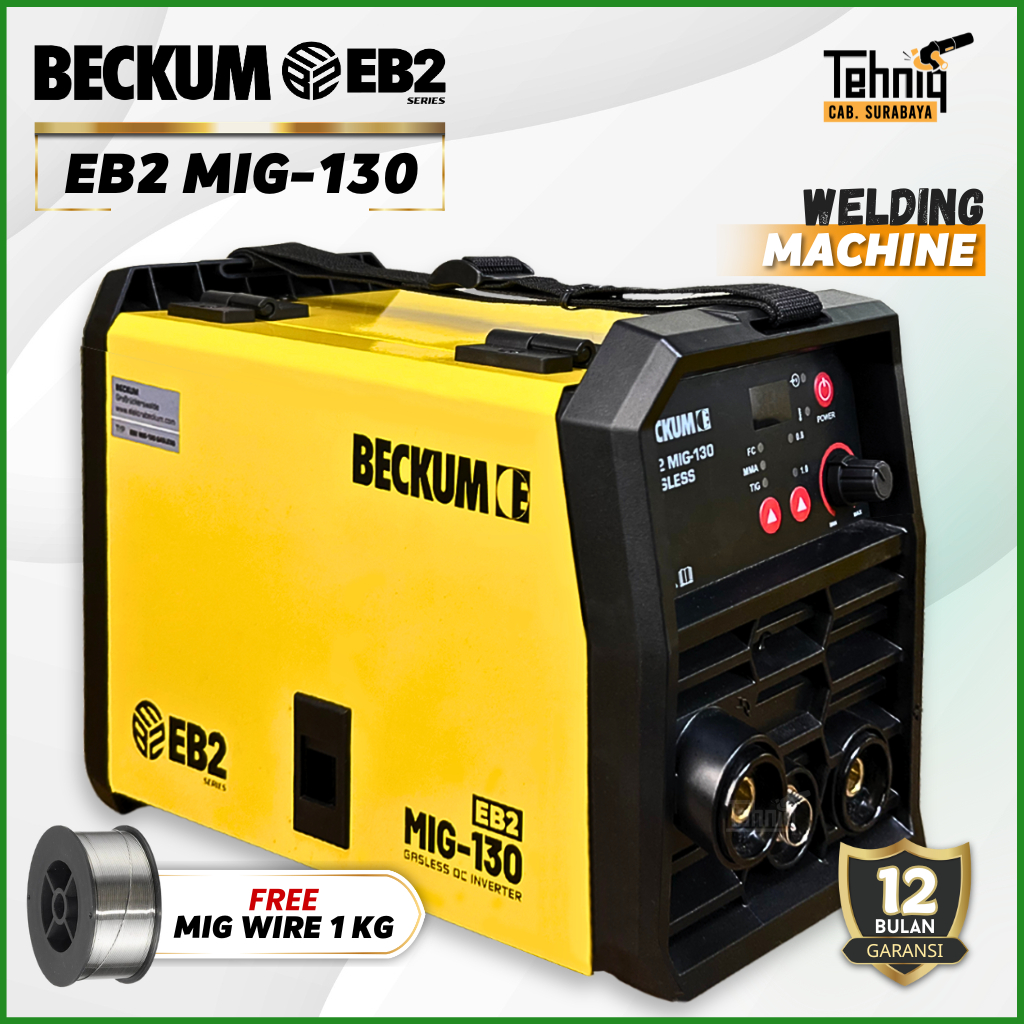 Beckum Eb2 Mig 130 Mesin Las Listrik Travo Las Gasless Inverter Welding