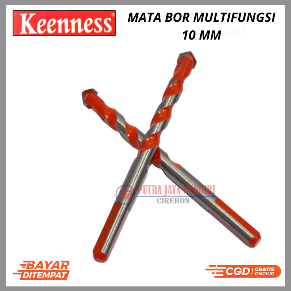 Mata Bor Multifungsi Kaca Mata Bor Beton Keramik Ubin Kaca Bata Dinding Kayu Plastik 10 MM