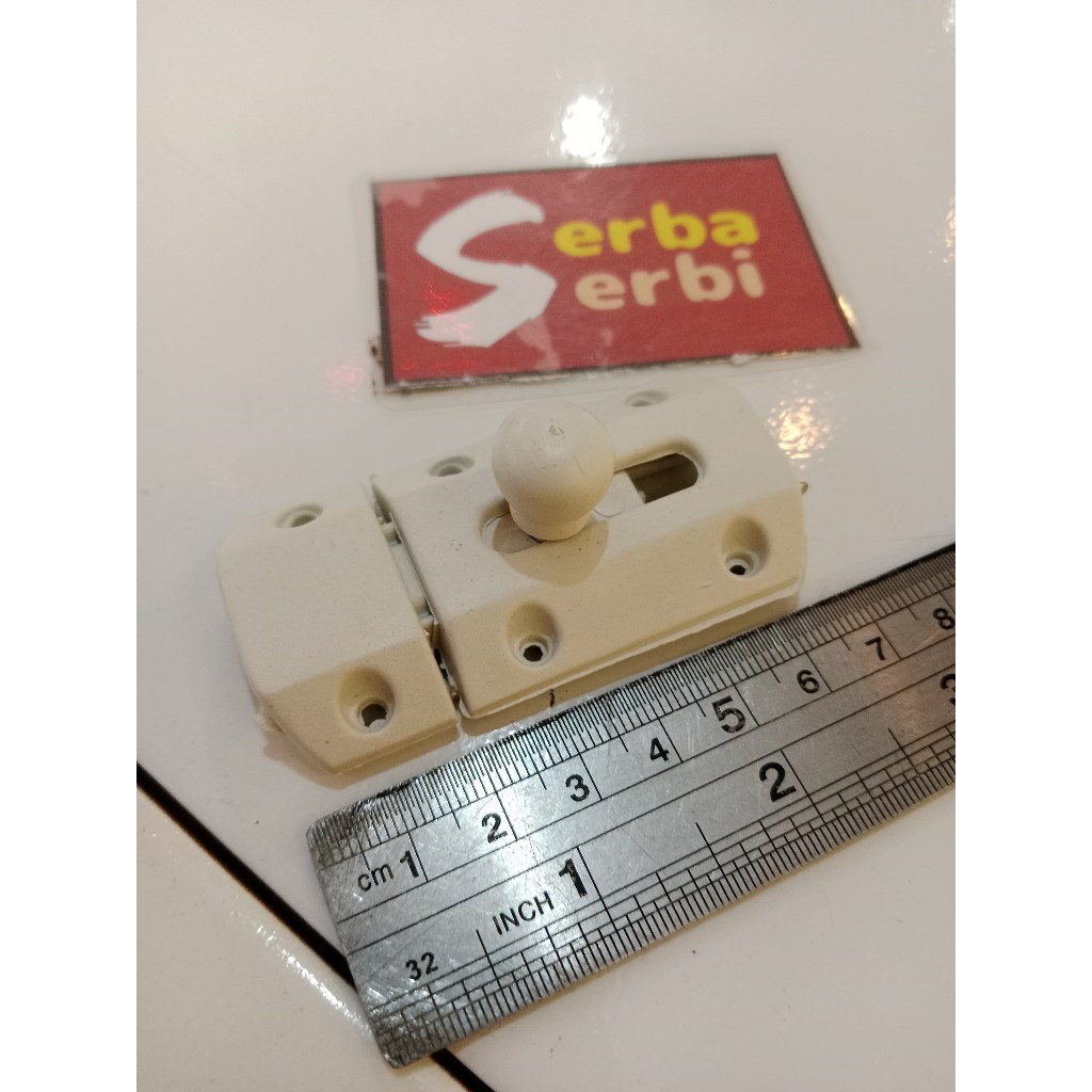(/PCS PVC GRENDEL 2") Pengunci pintu kamar mandi toilet