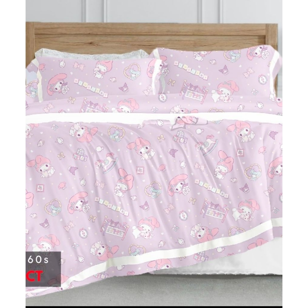SPREI SUTRA ORGANIK MY MELODY UKURAN 200X200X40 KINGKOIL