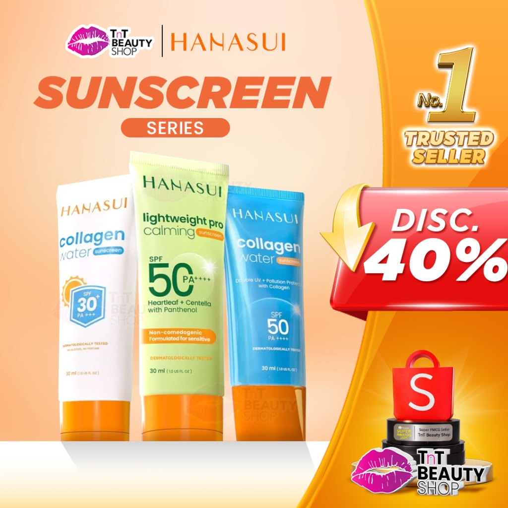 Hanasui Sunscreen Series SPF 50 PA ++++ - SPF30 PA+++ 30ml | TnT Beauty Shop