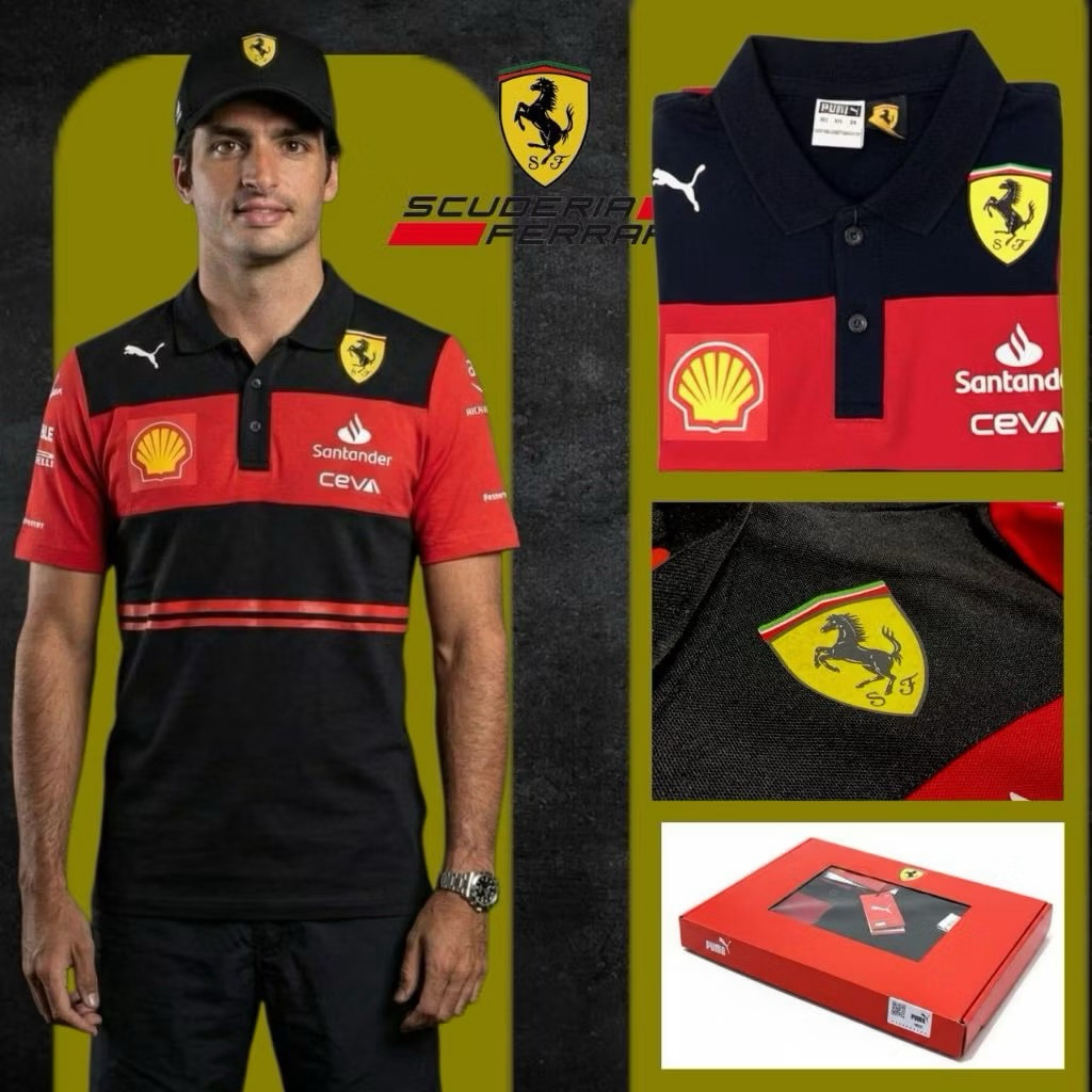 Kaos Kerah Puma X Ferarri Pria Premium Quality