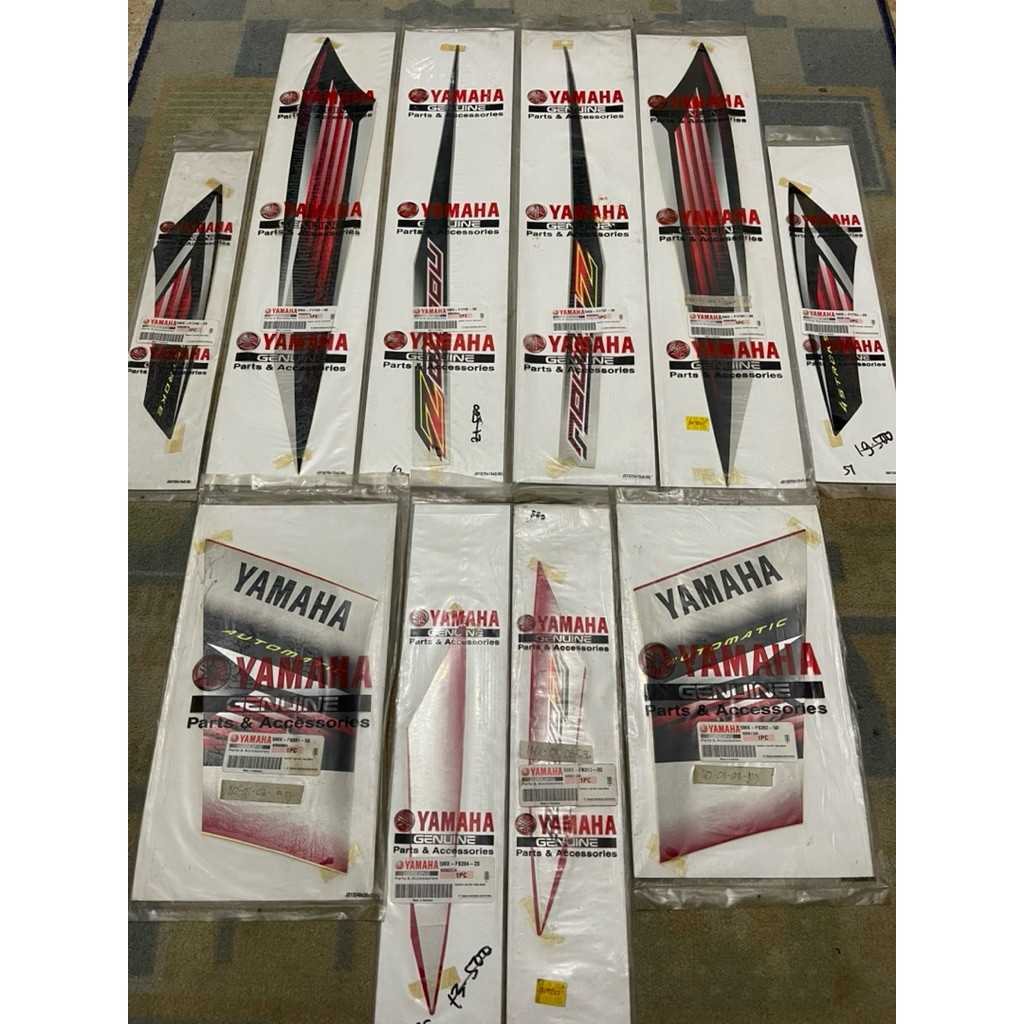 Graphic Striping Nouvo Z  Fullset 2005 Merah Original NOZ