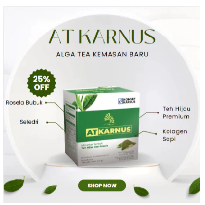 Alga Tea / AT Karnus Obat Herbal 60 Saset Original