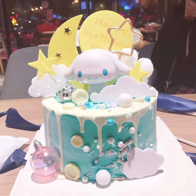 Topper cake  Boneka Cinnamoroll Dekorasi Hiasan Kue Ulang Tahun / Figure Cinnamoroll Sanrio