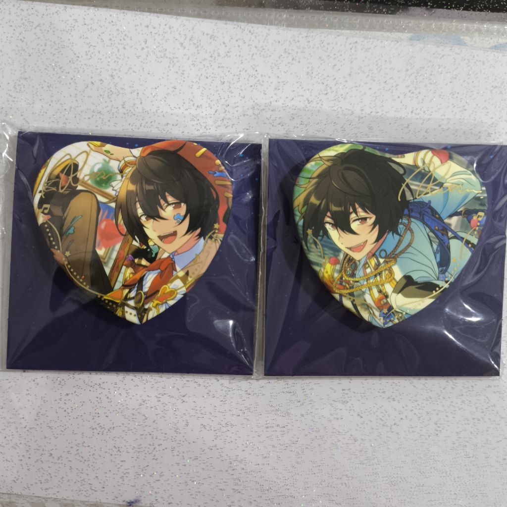 ensemble stars ritsu sakuma signed heart badge official