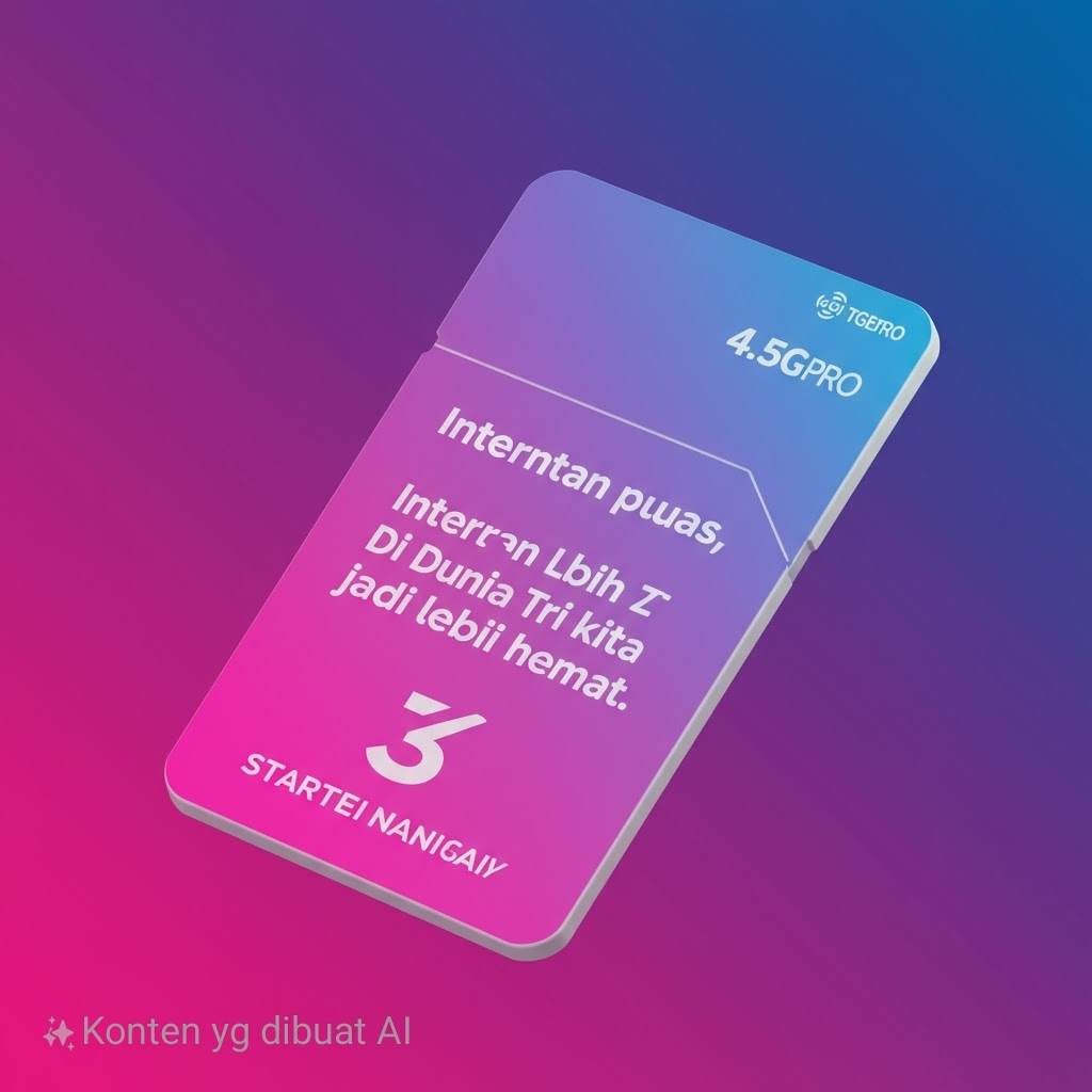 Promo Kartu Perdana Tri Prabayar Happy KUOTA 3GB NASIONAL EXP 2028(SEGEL)