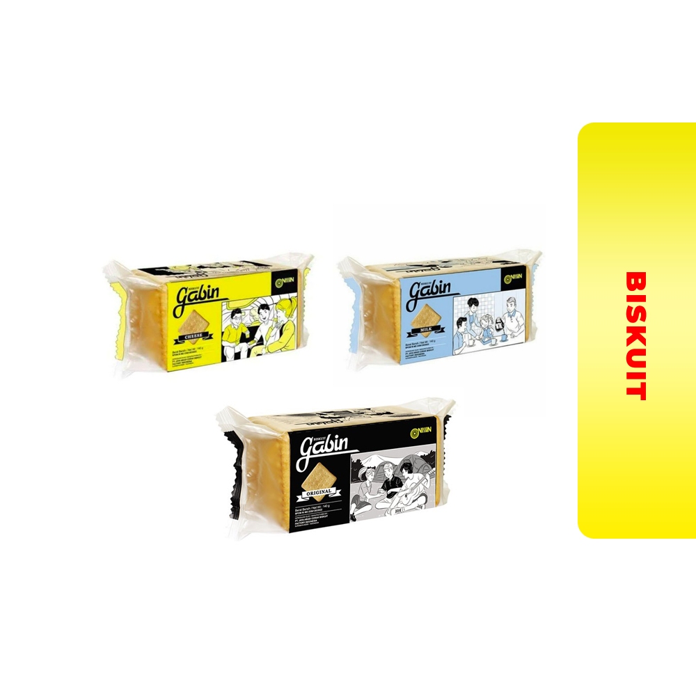 NISSIN GABIN BISKUIT 140GR RASA MILK / BUTTER / CHEESE