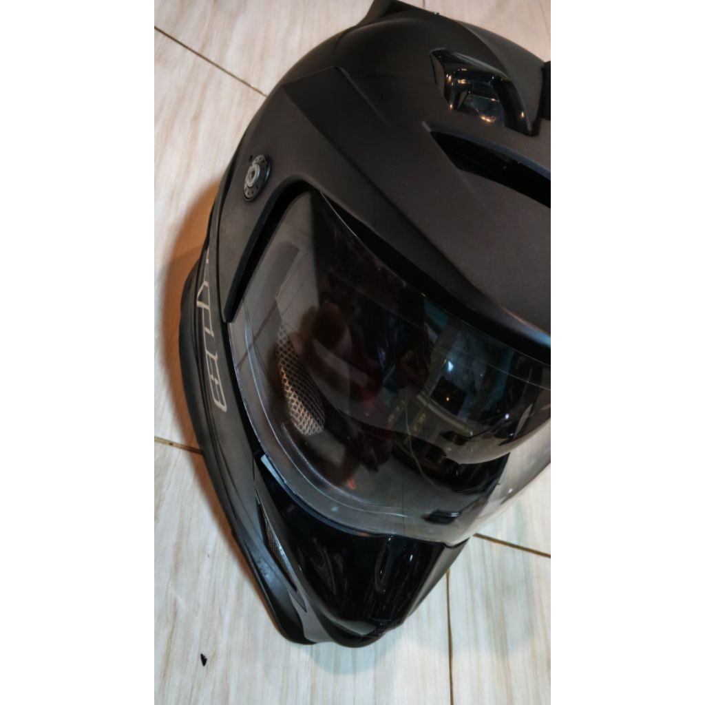Helm MDS SUPERMOTO dobel visor murah second