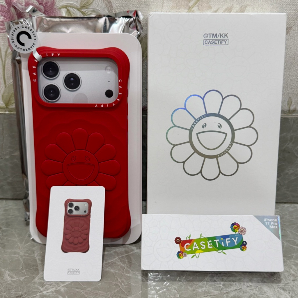 NEW Casetify Murakami Ripple Case Red 17 Pro Max