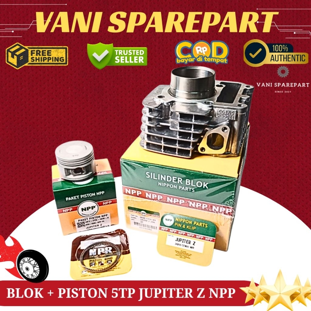 BLOK SEHER + PISTON KIT JUPITER Z VEGA R NEW 5TP NPP