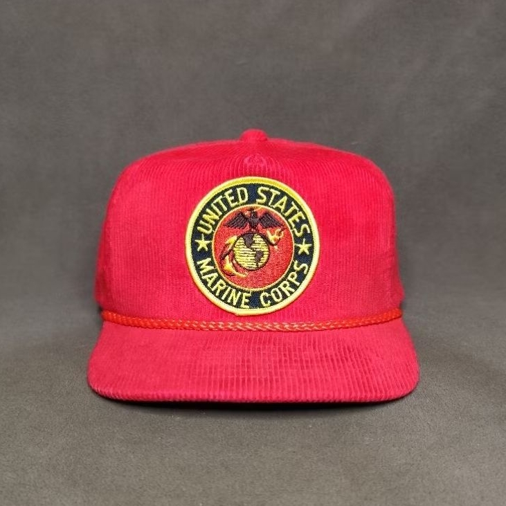Vintage Rope Hat Corduroy US Marine Corps