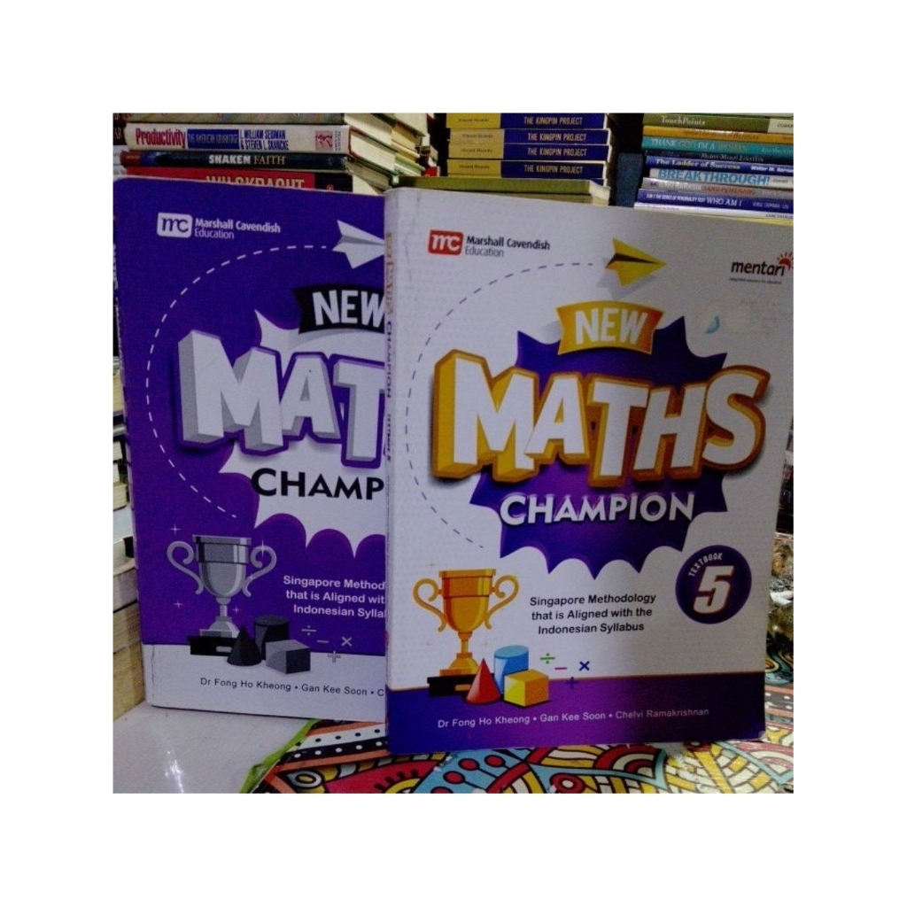 new maths champion 5 texbook dan workbook....