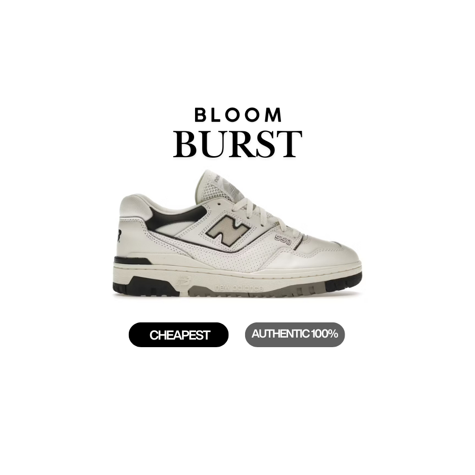 New Balance 550 Cream Black