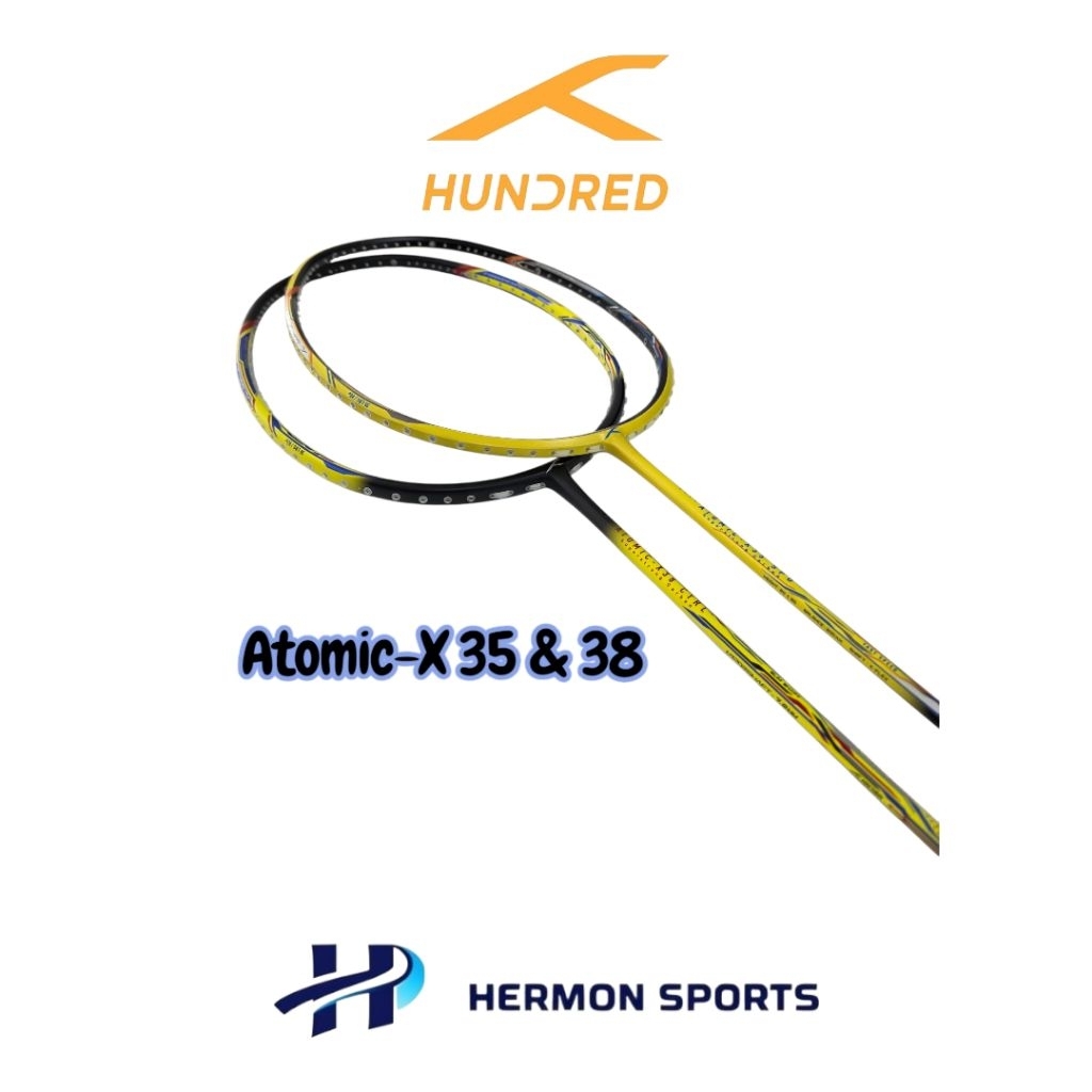 Raket Badminton Hundred Atomic-X38 & Atomic-X35