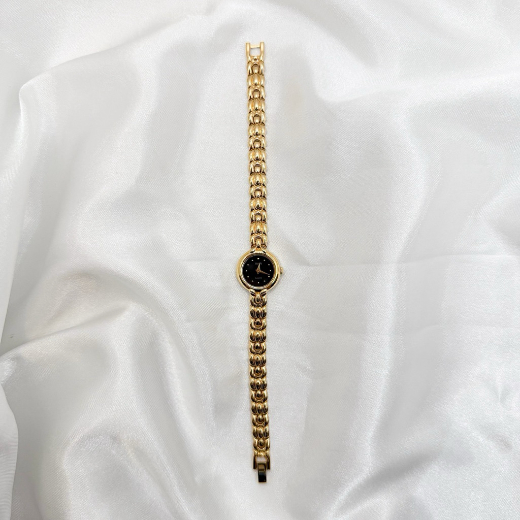 New Rare Alba Seiko Gold Watch with Braided Strap