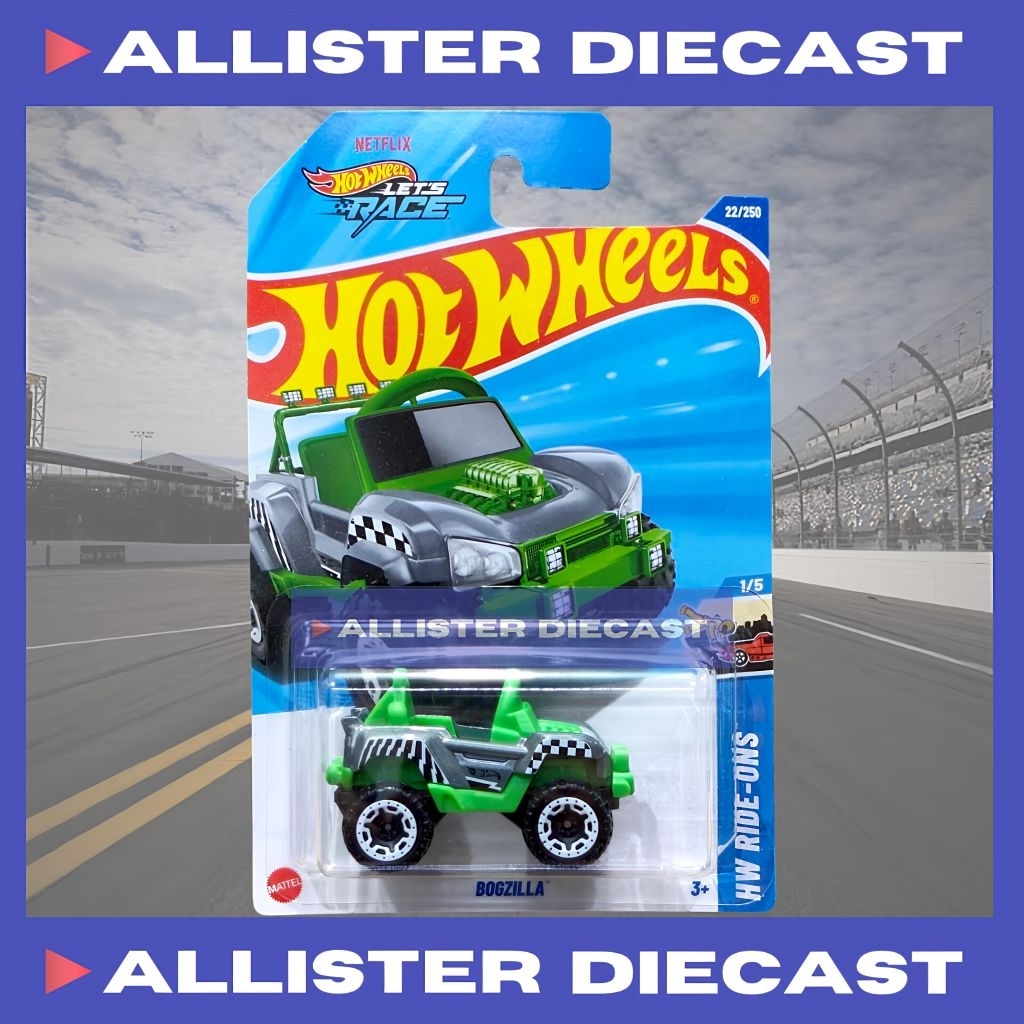 Hot Wheels Bogzilla Hijau Hotwheels Bogzilla Green HW Ride Ons Hot Wheels Lets Race