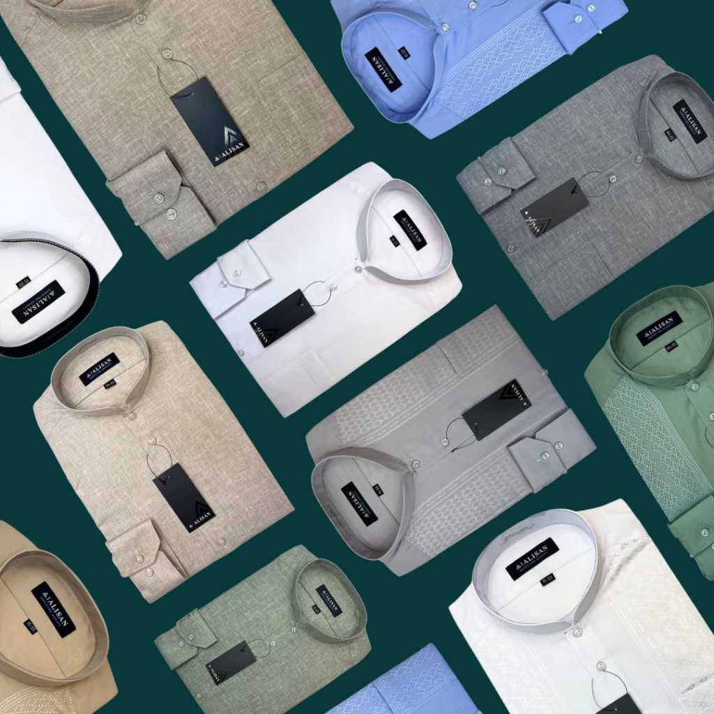 ALISAN Baju KOKO ALISAN Bordir Lengan Panjang Original Terbaru