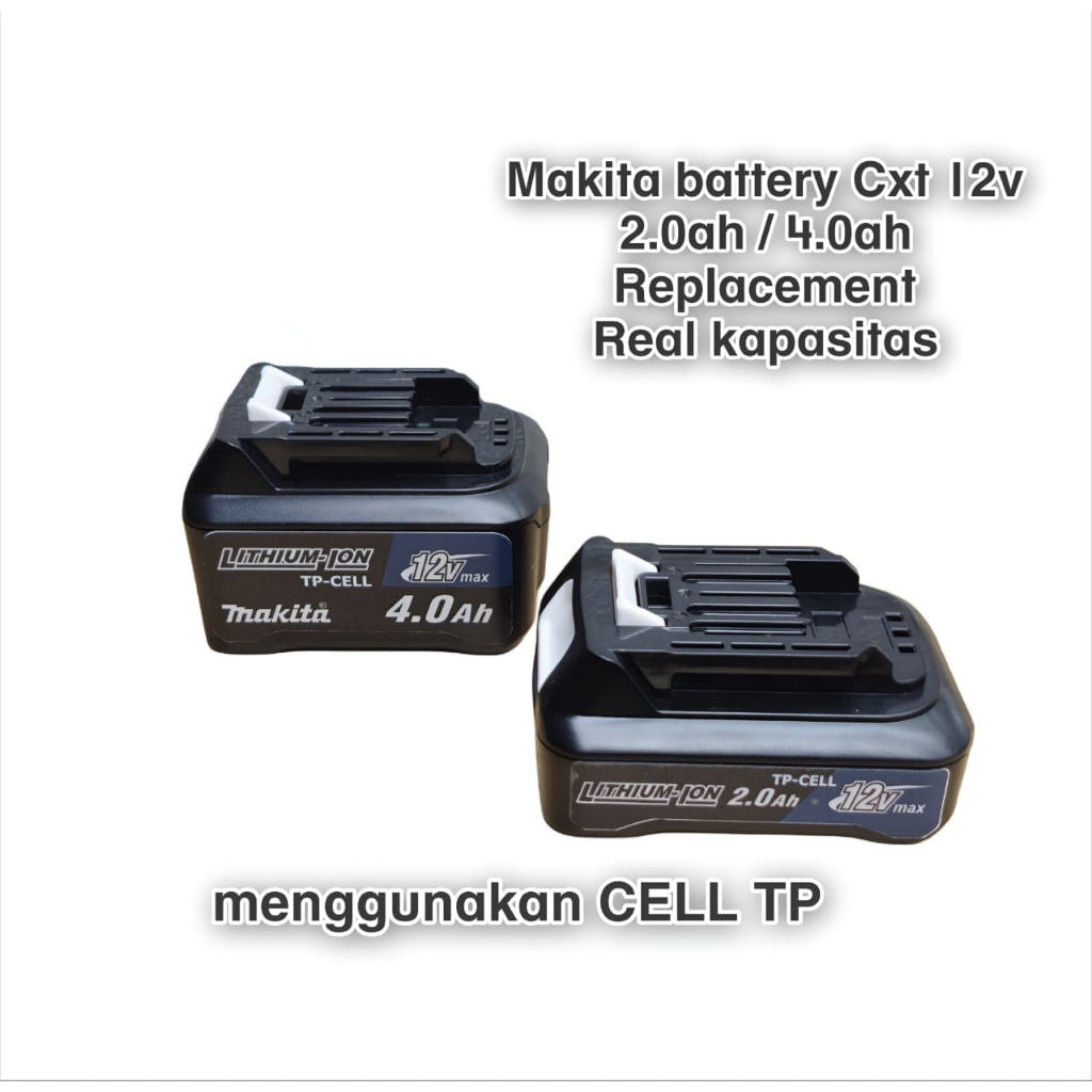 Baterai  Makita 12 Volt CXT (BL1016) & (BL1041) Baterai Bor Makita 12V