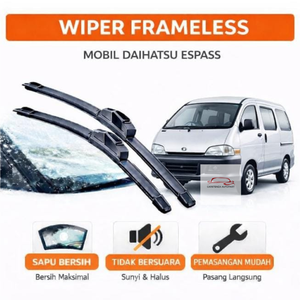 Wiper Frameless Espass Wiper Espass Zebra 1 Set Depan