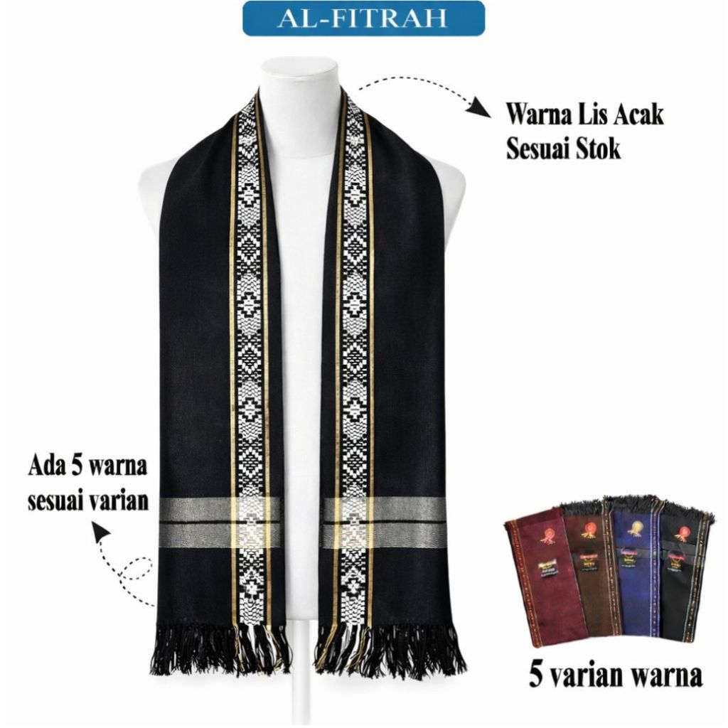 AL FITRAH Sorban Dewasa Polos Tenun Aliska | Sorban Arab Segi Panjang
