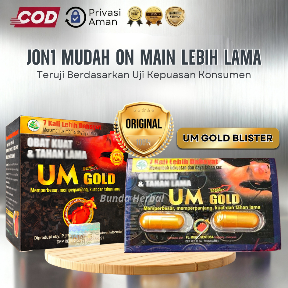 UM GOLD KAPSUL BLISTER | Urat Madu Gold Original 100% Kapsul | Jamu Urat Madu | UM Gold New
